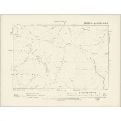 1899 Map of Cumberland IV.NE, 1901 Print