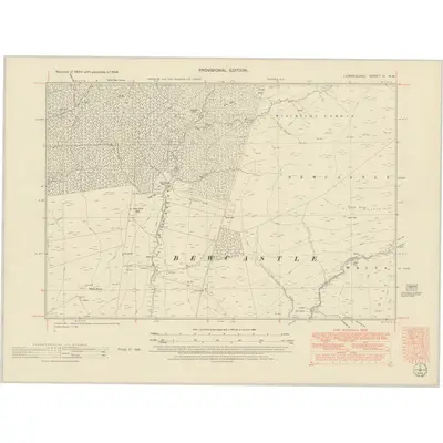 1948 Map of Cumberland IV.NW, 1951 Print