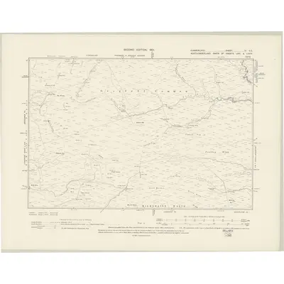 1899 Map of Cumberland IV.SE, 1901 Print