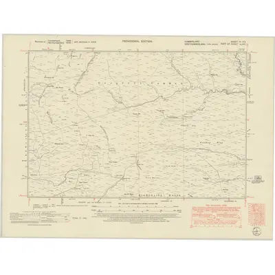 1946 Map of Cumberland IV.SE, 1951 Print