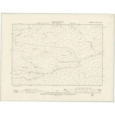1899 Map of Cumberland IX.NW, 1901 Print