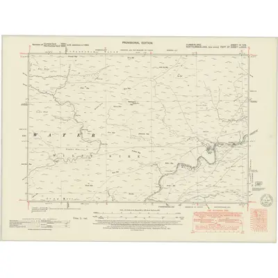 1946 Map of Cumberland IX.SW, 1951 Print
