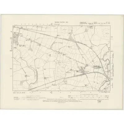 1899 Map of Cumberland IXa.NE, 1901 Print