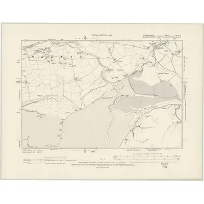 1899 Map of Cumberland IXa.SE, 1901 Print