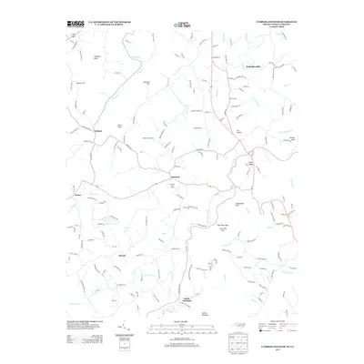 2013 Map of Cumberland Knob, 2013 Print