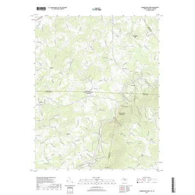 2019 Map of Cumberland Knob, 2019 Print