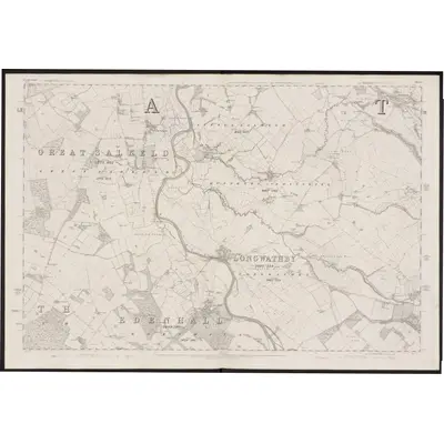 1860 Map of Cumberland L, 1867 Print