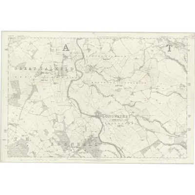 1860 Map of Cumberland L, 1867 Print
