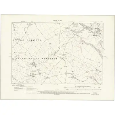 1923 Map of Cumberland L.NE, 1927 Print