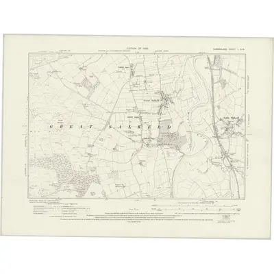 1923 Map of Cumberland L.NW, 1926 Print