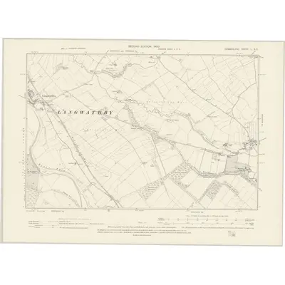 1898 Map of Cumberland L.SE, 1900 Print