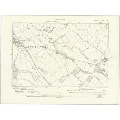 1923 Map of Cumberland L.SE, 1927 Print