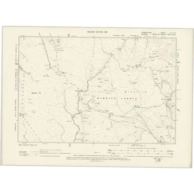 1898 Map of Cumberland LII.NE, 1901 Print