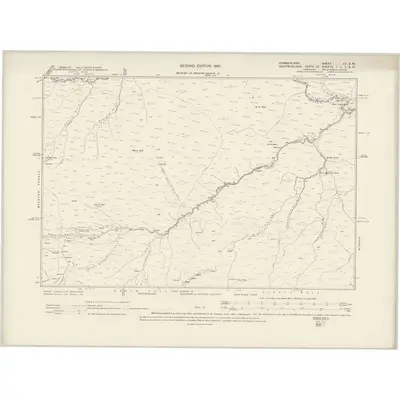 1897 Map of Cumberland LII.SW, 1901 Print