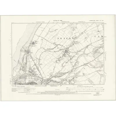 1923 Map of Cumberland LIII.NE, 1926 Print