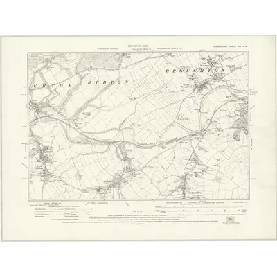 1923 Map of Cumberland LIV.NW, 1927 Print
