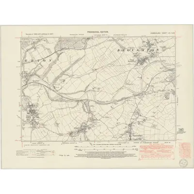 1947 Map of Cumberland LIV.NW, 1950 Print