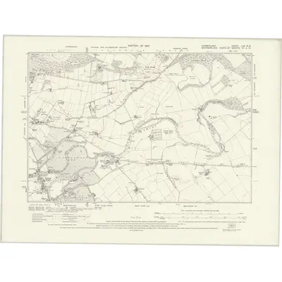 1923 Map of Cumberland LIX.NW, 1927 Print