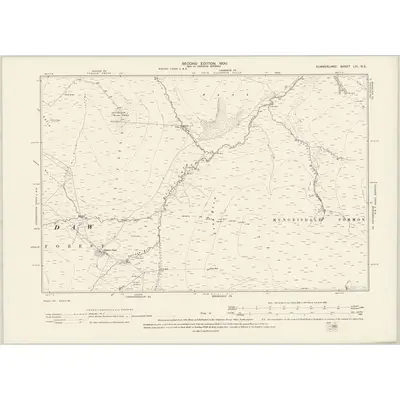1898 Map of Cumberland LVI.NE, 1900 Print