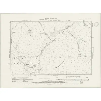 1898 Map of Cumberland LVI.NE, 1946 Print