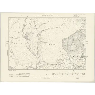 1897 Map of Cumberland LVI.SE, 1900 Print
