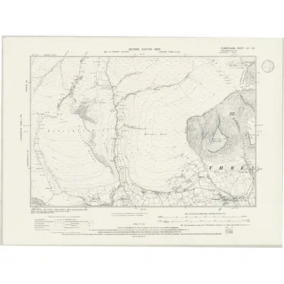 1898 Map of Cumberland LVI.SE, 1946 Print