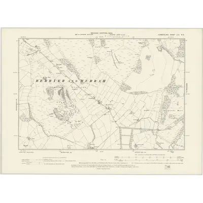 1898 Map of Cumberland LVII.NE, 1900 Print