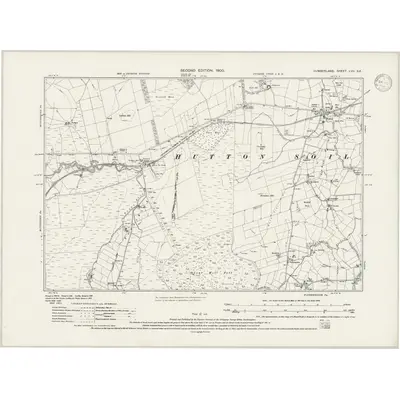 1898 Map of Cumberland LVII.SE, 1946 Print
