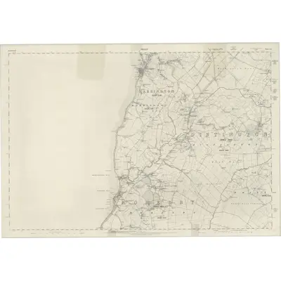 1861 Map of Cumberland LXI, 1867 Print