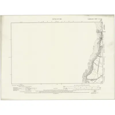 1923 Map of Cumberland LXI.NW, 1926 Print