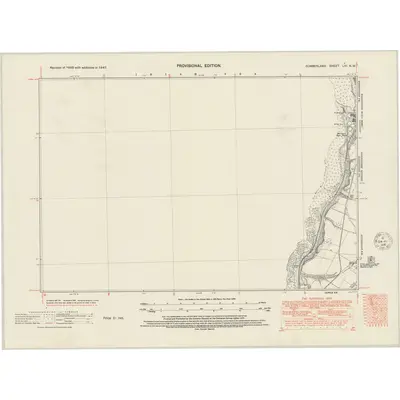 1947 Map of Cumberland LXI.NW, 1951 Print