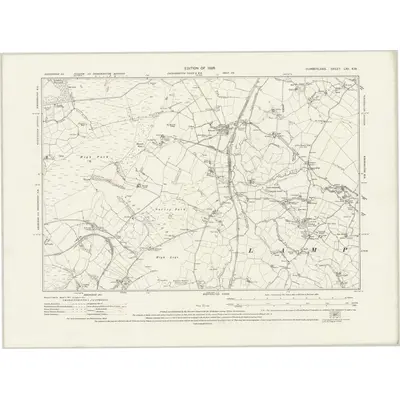 1923 Map of Cumberland LXII.SW, 1926 Print