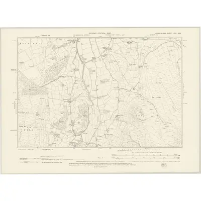 1898 Map of Cumberland LXIII.NW, 1900 Print