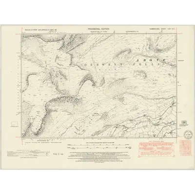 1947 Map of Cumberland LXIII.SE, 1951 Print