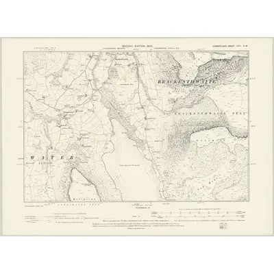 1898 Map of Cumberland LXIII.SW, 1900 Print