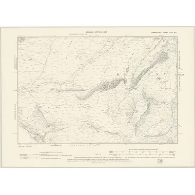 1898 Map of Cumberland LXIX.NE, 1900 Print