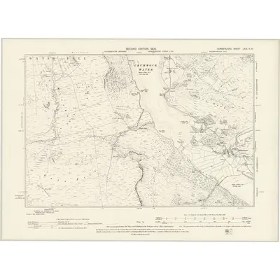 1898 Map of Cumberland LXIX.NW, 1900 Print