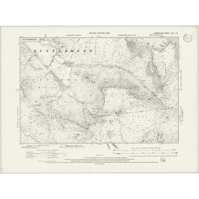 1898 Map of Cumberland LXIX.SE, 1946 Print