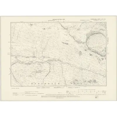 1898 Map of Cumberland LXIX.SW, 1900 Print
