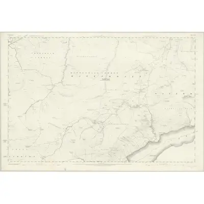 1861 Map of Cumberland LXV, 1867 Print