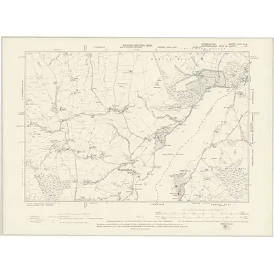 1898 Map of Cumberland LXVI.NW, 1900 Print