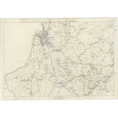 1863 Map of Cumberland LXVII, 1867 Print