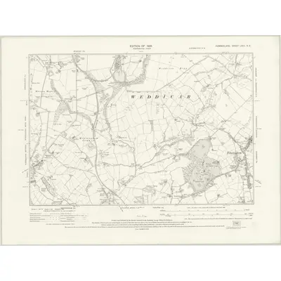 1923 Map of Cumberland LXVII.NE, 1926 Print