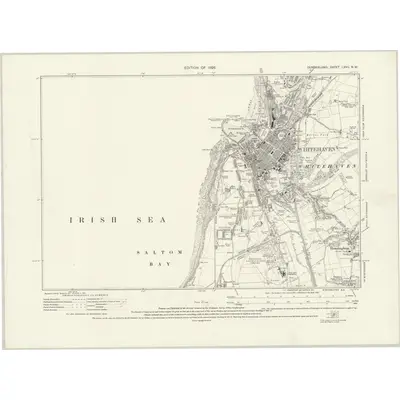 1923 Map of Cumberland LXVII.NW, 1926 Print
