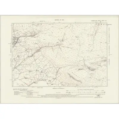 1923 Map of Cumberland LXVIII.NE, 1926 Print