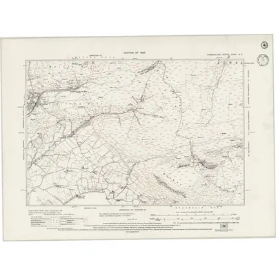 1923 Map of Cumberland LXVIII.NE, 1941 Print