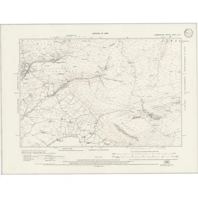 1923 Map of Cumberland LXVIII.NE, 1946 Print