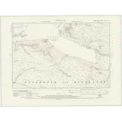 1923 Map of Cumberland LXVIII.SE, 1926 Print