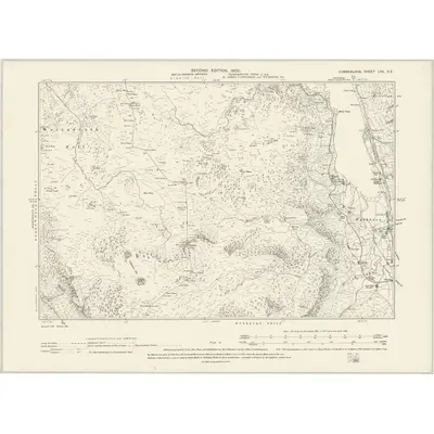1897 Map of Cumberland LXX.SE, 1900 Print