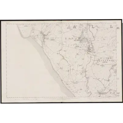 1861 Map of Cumberland LXXII, 1867 Print